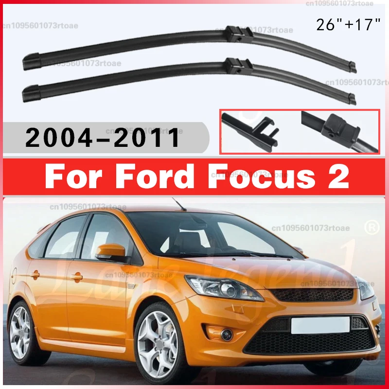 

Wiper Front Wiper Blades Set For Ford Focus 2 Hatch 2004 - 2011 Windshield Windscreen Window Brushes 26"+17" 2010 2009 2008 2007