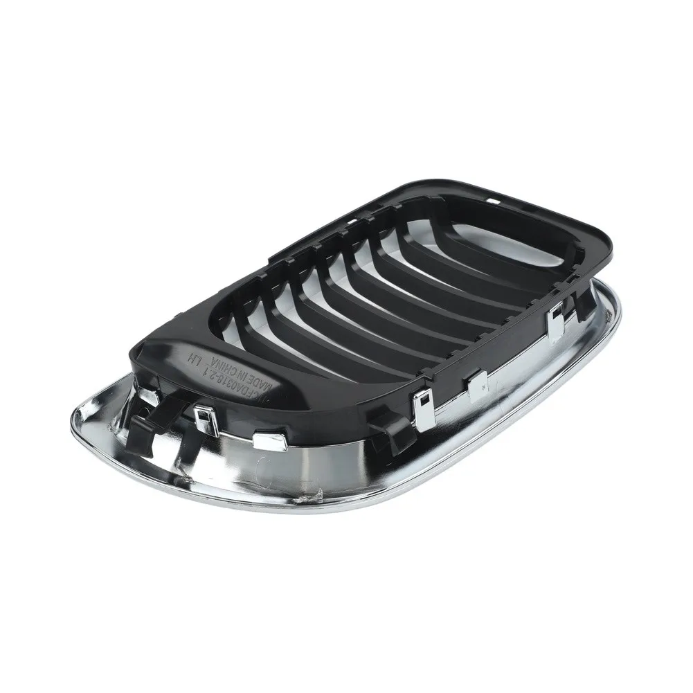 Front Bumper Grille for BMW For 3 Series For E46 2002-2005 ABS Replacement Trim Panel Left Right Pair OEM-Designed Fit and Form