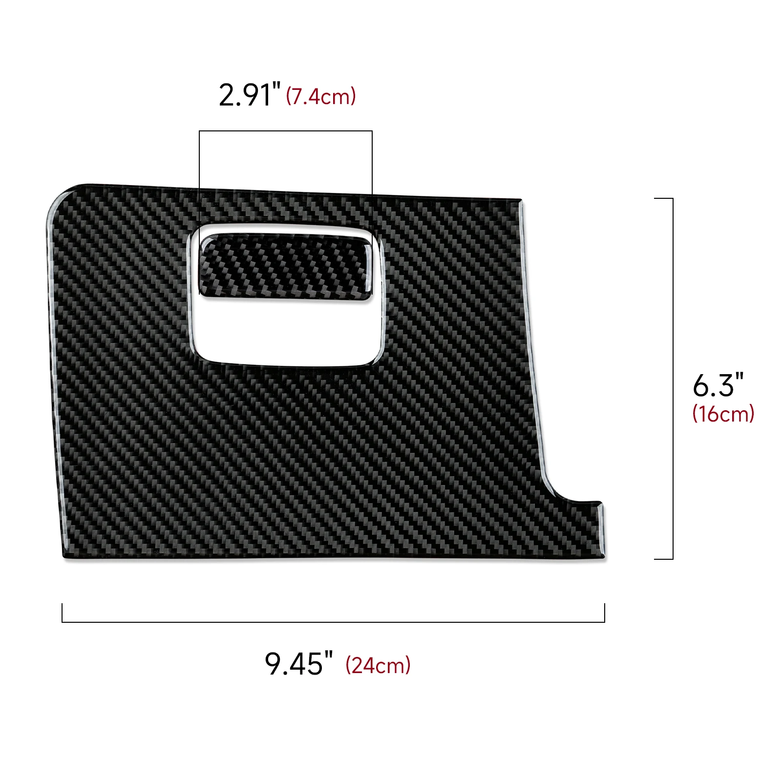 For VW Golf VII MK7 GTE GTI R Variant Car Driver Storage Box Panel Protect Carbon Fiber Interior Sticker Trim Accessories