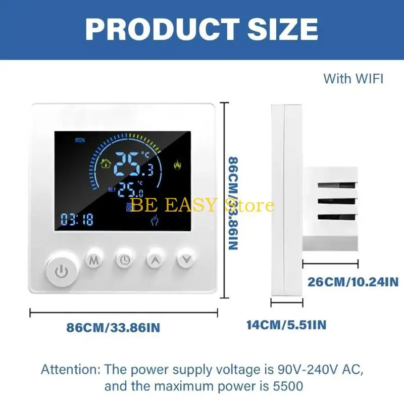 

E28F Remote Access 16A Thermostat Heating Controller for Electric Heating