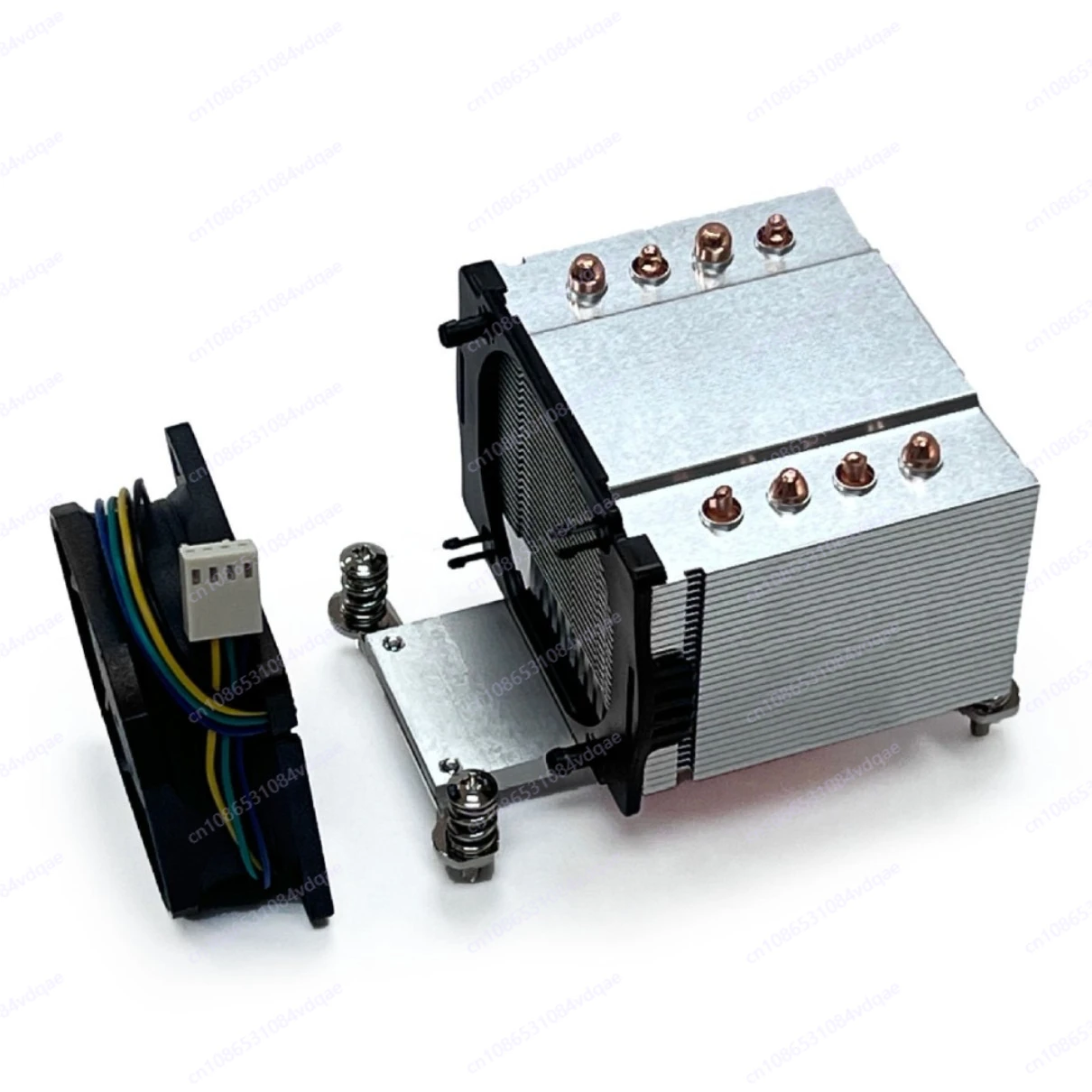 High-performance 2U server heatsink, rectangular design, compatible with 2011/2066 interface