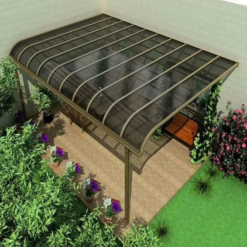 

Custom Size Modern Patio Awning New Design Aluminum Frame Sunshade Canopy for Outdoor Terrace & Garden Weather Protection
