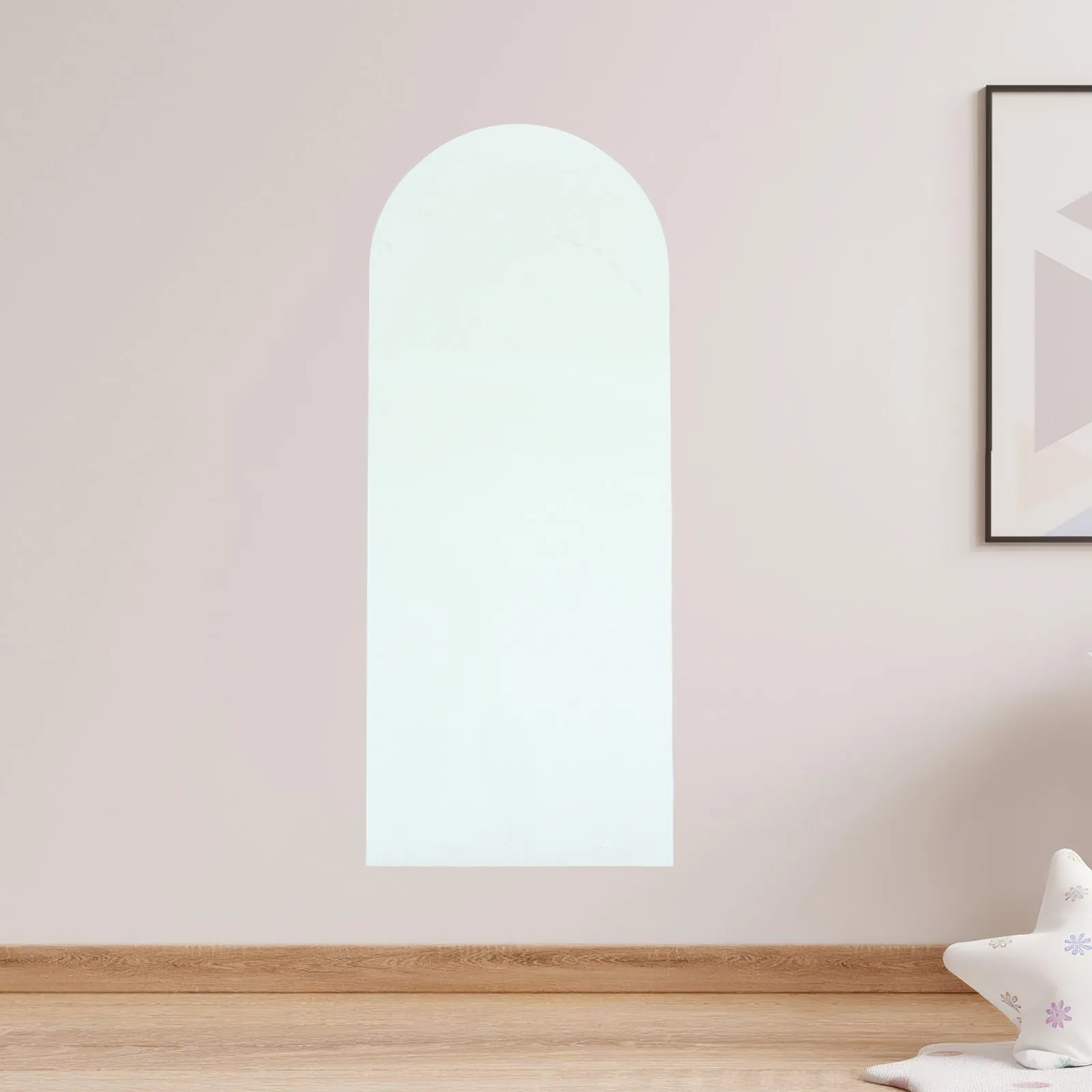 

Arch Shaped Whiteboard Sticker 39.7 by 16 Inches Reusable Dry Erase Wall Decal Wipeable Note Board for Home Office Classroom