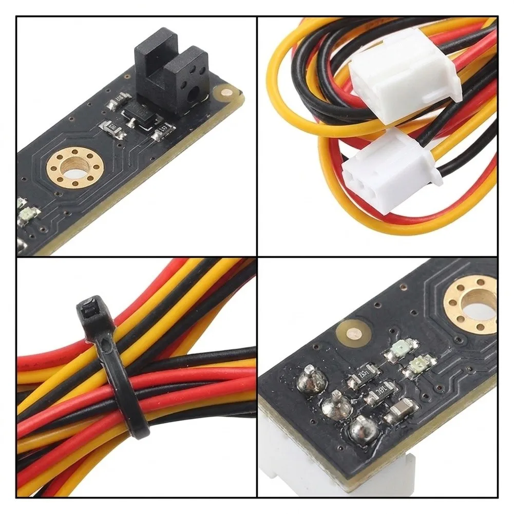 For Multi-Color Extruder Filament Runout Sensor Infrared Detection 3.2-5V LED Indicator 1 Meter Color-Coded Wire