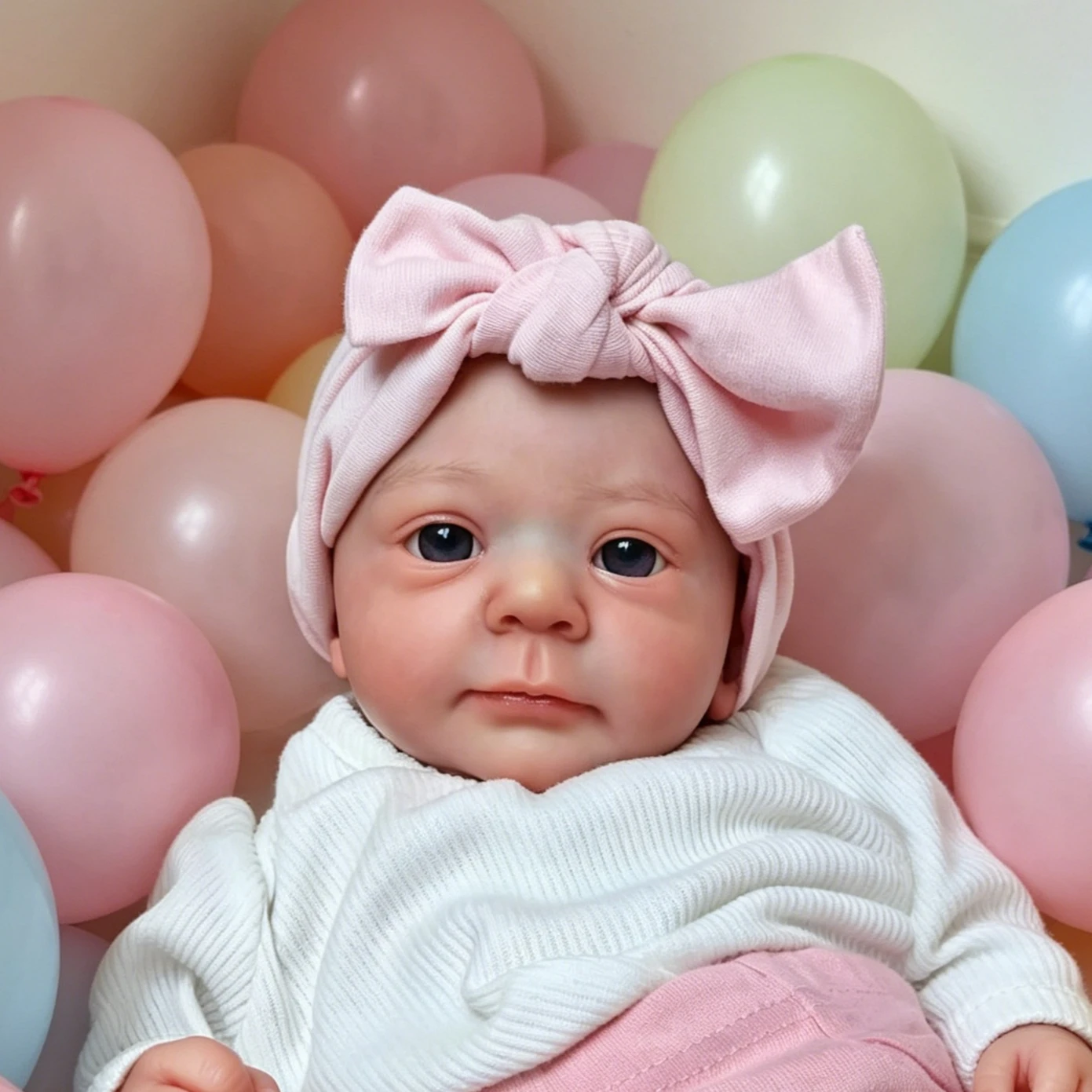 

Lifelike 45CM Finished Reborn Baby Felicia, Newborn Size, 3D Skin with Visible Veins, Hand Painted