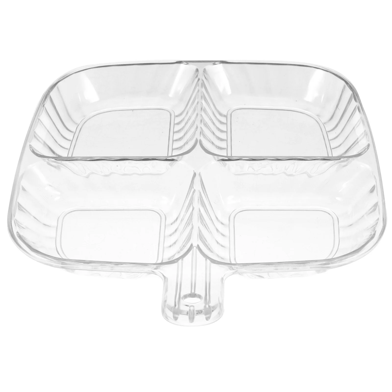 

Multi-Compartment Kitchen Prep Tray Space-Saving Garlic Onion Divider Plate Culinary Condiment Organizer Divided Plate