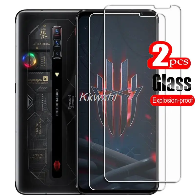 2 uds para ZTE Nubia Red Magic 6s Pro Smartphone Protector de vidrio templado de alta definición en RedMagic 6 6Pro película protectora de pantalla de teléfono