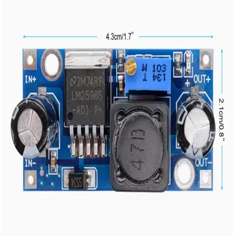 LM2596S XL4015 XL4005 DC-DC تيار مستمر قابل للتعديل تنحى وحدة الطاقة منظم مجلس 3A5A