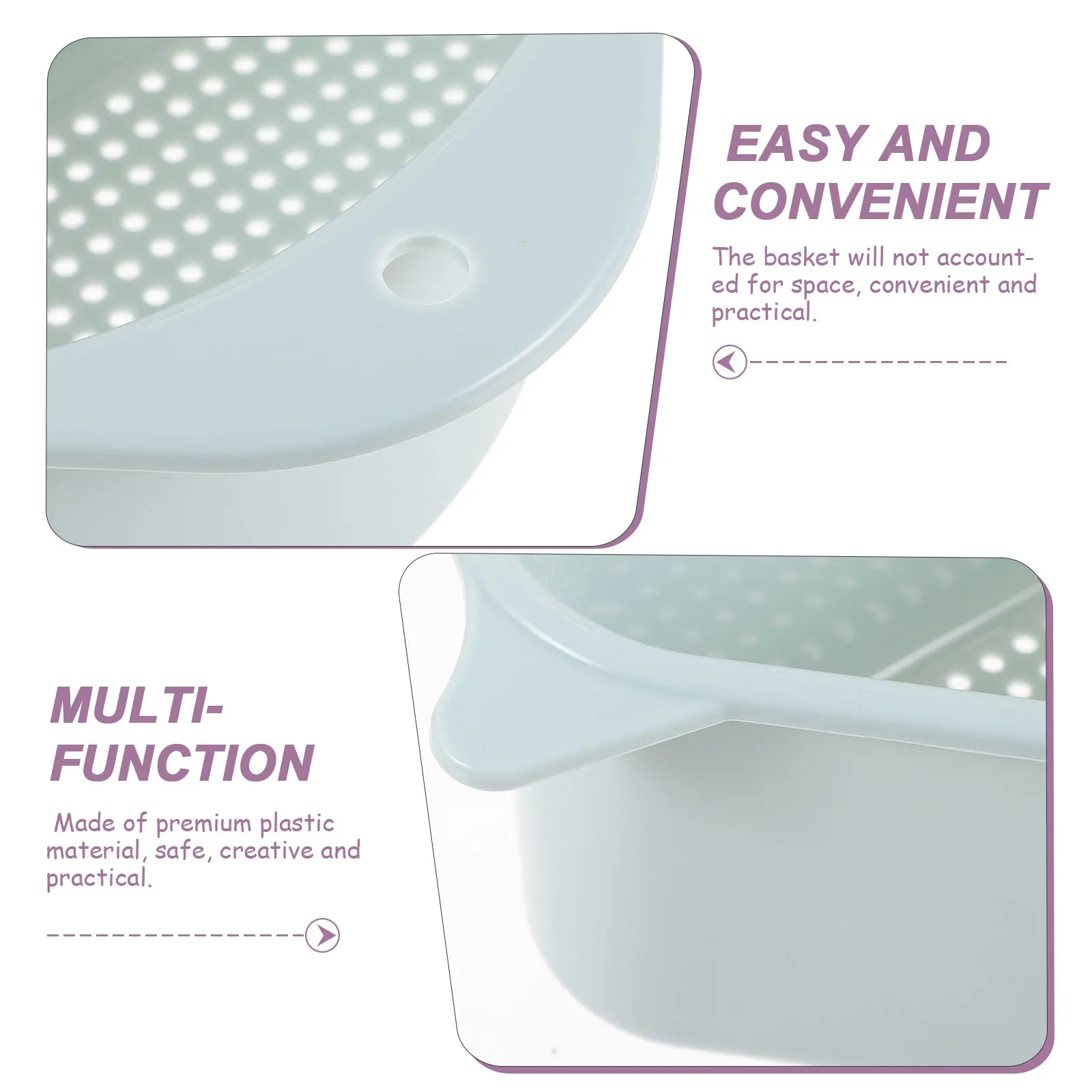 

1pc Draining Premium Plastic Kitchen Draining Holder Strainer Triangular Sink Sink Strainer Rack For Sponge Storage