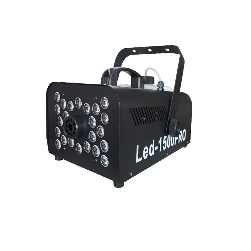 Nieuwe Rookmachine 1500W LED RGB Afstandsbediening Mini Automatische Spray DJ Stage Indoor mistmachine Halloween Kerst Bruiloft - afbeelding 2