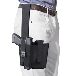 Universal Drop Leg Holster for Right Hand Adjustable Thigh Holster for Men & Women Fits 1911, Glock 17/19/23, Beretta 92FS, Sig