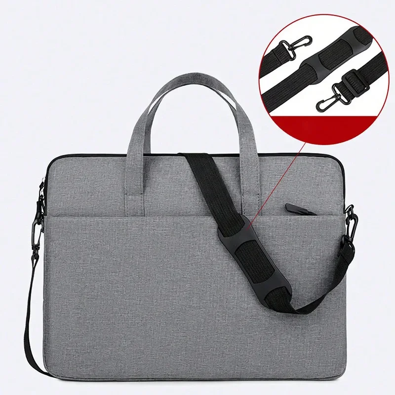 Large Capacity Briefcase Simple Laptop Storage Handbag Notebook for 13-14Inch Laptop Pouch Business Travel Suitcase Accessories