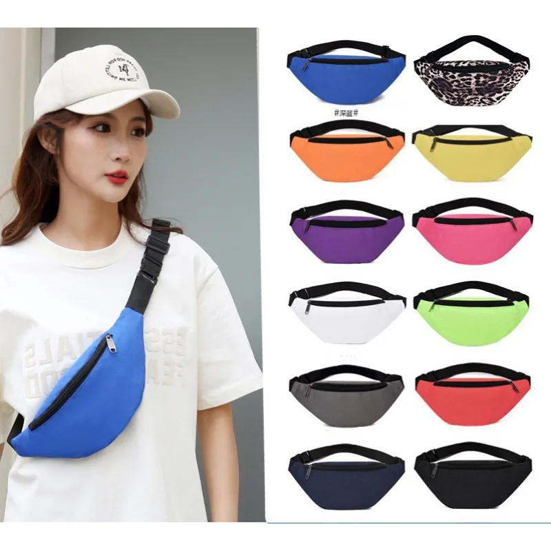 New Oxford Waterproof Fanny Pack Outdoor Sports Running Mobile Phone Bag Multi-Functional Cycling Satchel Stylish Fanny Packs