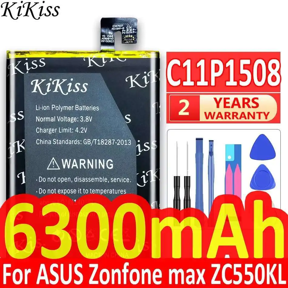 

Mobile Phone Battery C11P1508 6300Mah For Asus Zonfone Max ZC550KL Z010AD Z010D Z010DA