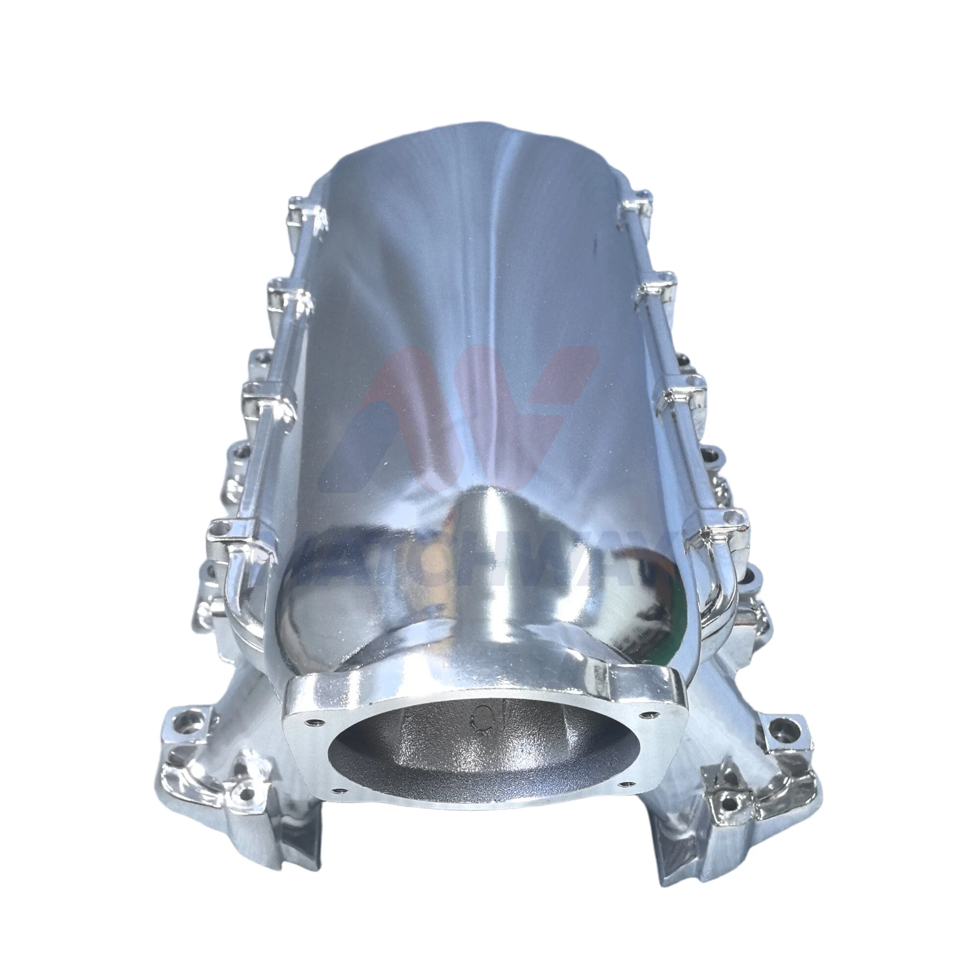 Polished Aluminum LS Lo-Ram EFI Intake Manifold for GM GEN III/IV Chevy LS3/L92 Engine with Fuel Rail Kits