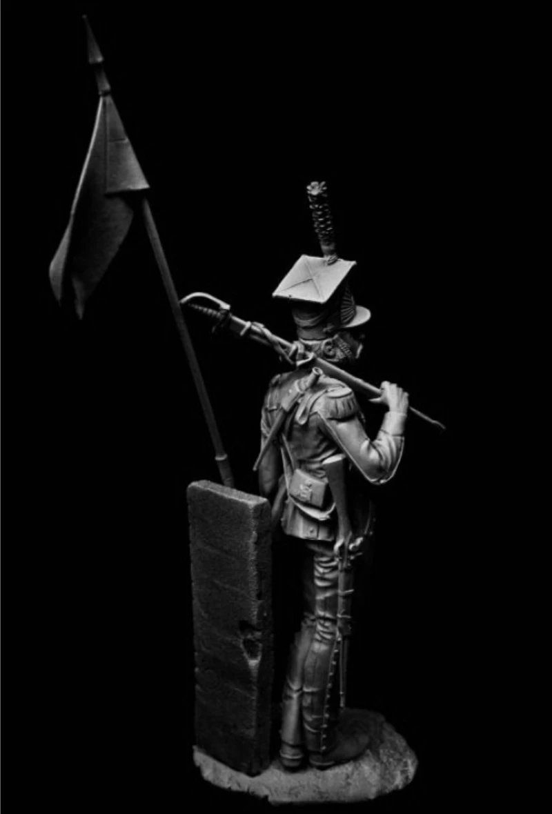 Zestaw modelarski figurki z żywicy odlewanej ciśnieniowo w skali 1/16, 120 mm, Czerwony Lancer Hobby, miniaturowe zabawki, niezmontowany, niepomalowany, do samodzielnego montażu, diorama