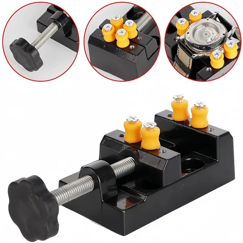 Universal Bench Vise Mini Flat Clamp with Parallel Table Plier for Watch Repair,Sculpture Craftsmanship Jewelry DIY Carving Tool