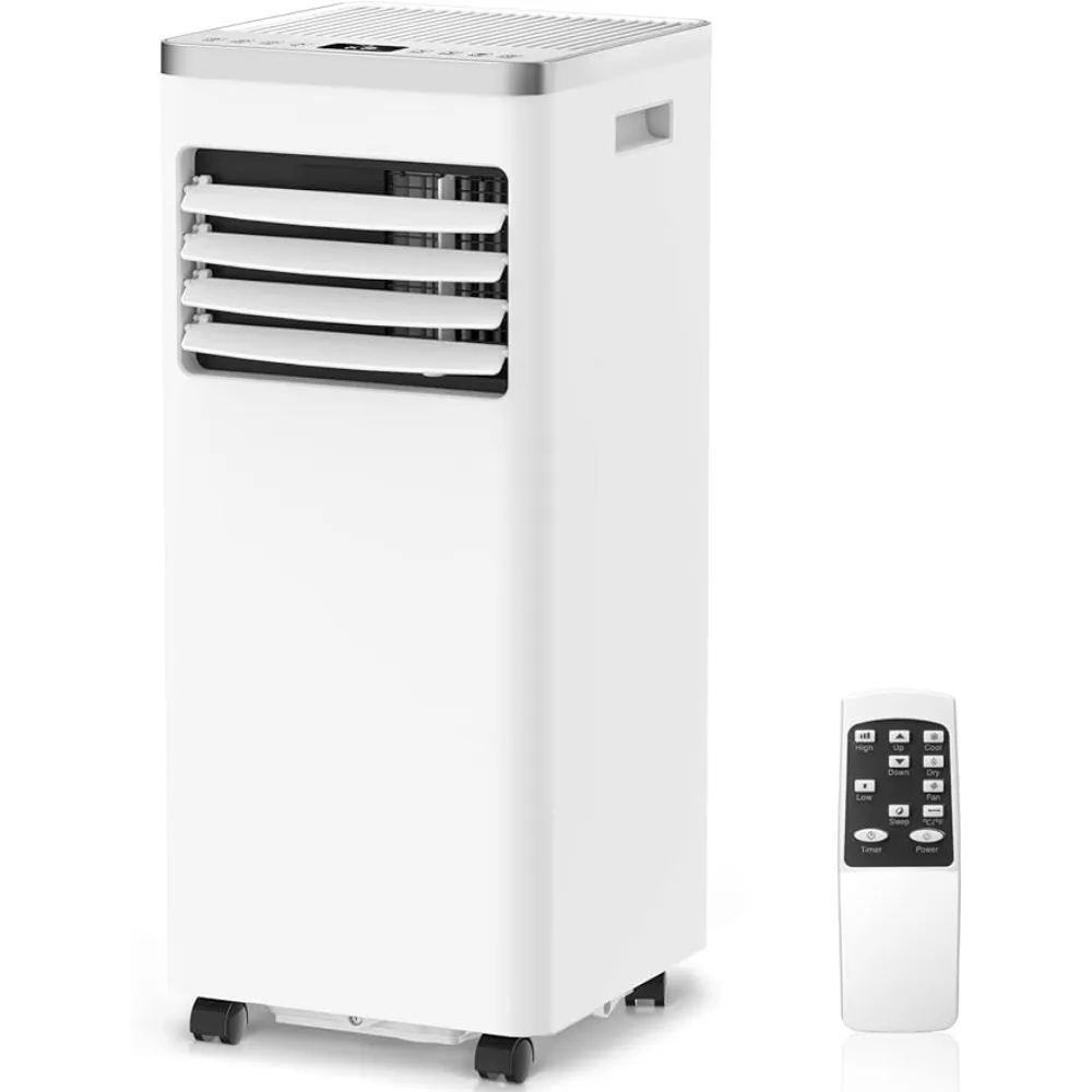 Climatiseur portable, capable de refroidir jusqu'à 350 pieds carrés, avec réfrigération intégrée, deAquarelle, ventilateur et mode veille