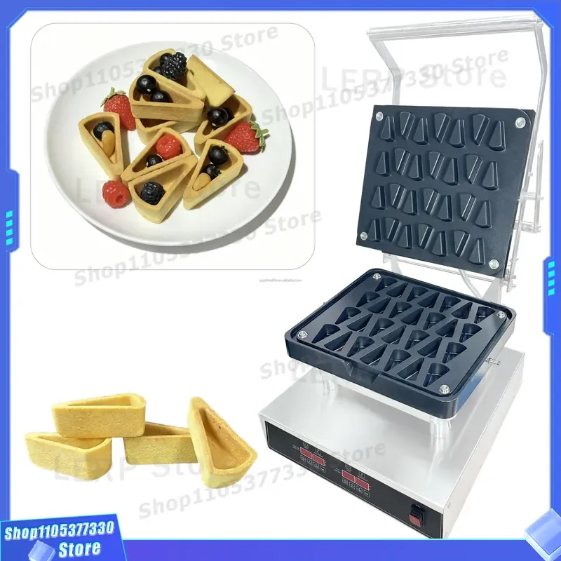 Industrial Stainless Steel 28 Hole Chicken Cake Lid Molding Machine Dual Thermostat Pie Shaper for Restaurant Commercial Use