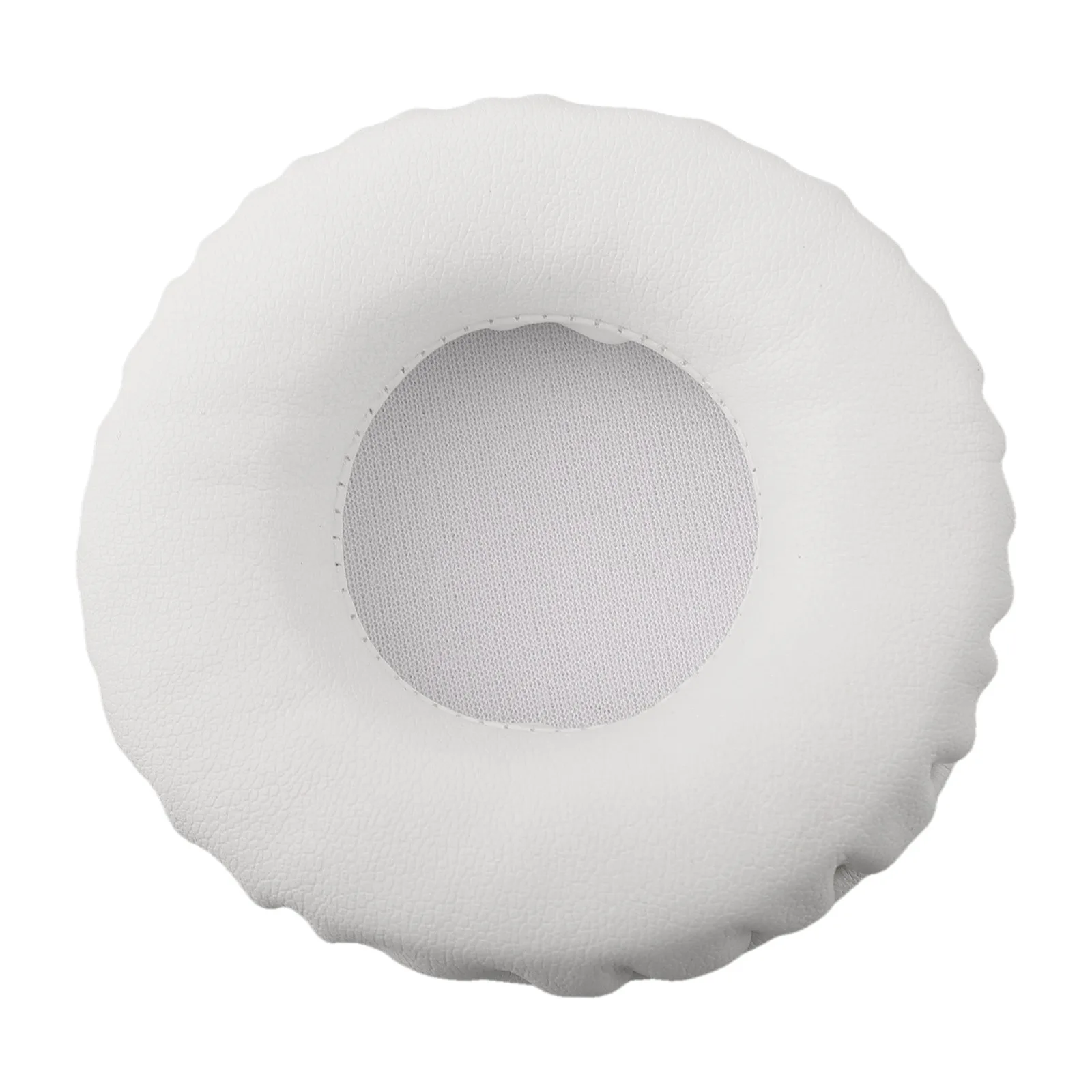 Premium White Sponge Leather Foam Earphone Covers - 45mm To 110mm Sizes For Headphone Pad Ensures Durability And Comfort