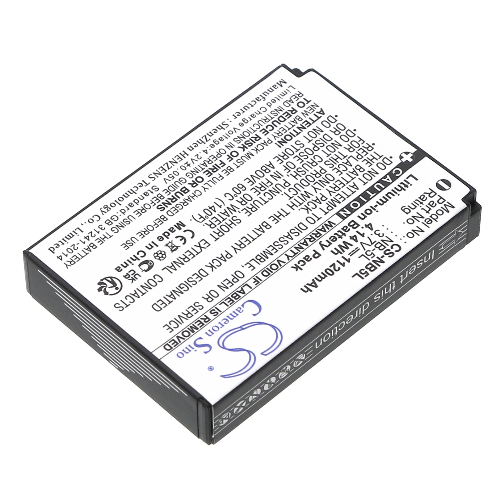 Li-ion Camera Battery for Canon,Nordmende,3.7V,1120mAh,IXY 830 IS,PowerShot S100,Digital IXUS 800 IS,XY DIGITAL 1000,Nordcam 01