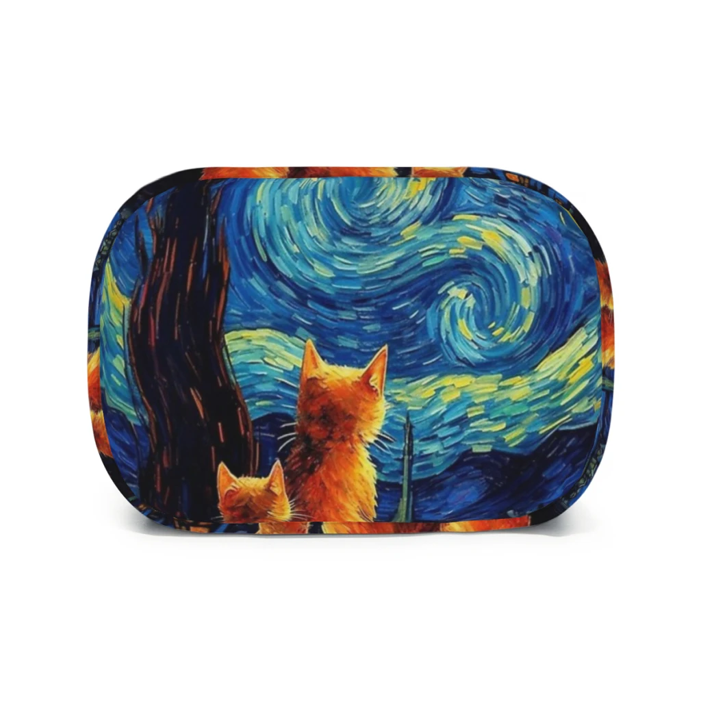 Cat van Gogh Lunch Box Women Multifunction Cooler Thermal Food Insulated Lunch Bag Kids Portable Picnic Tote Bags