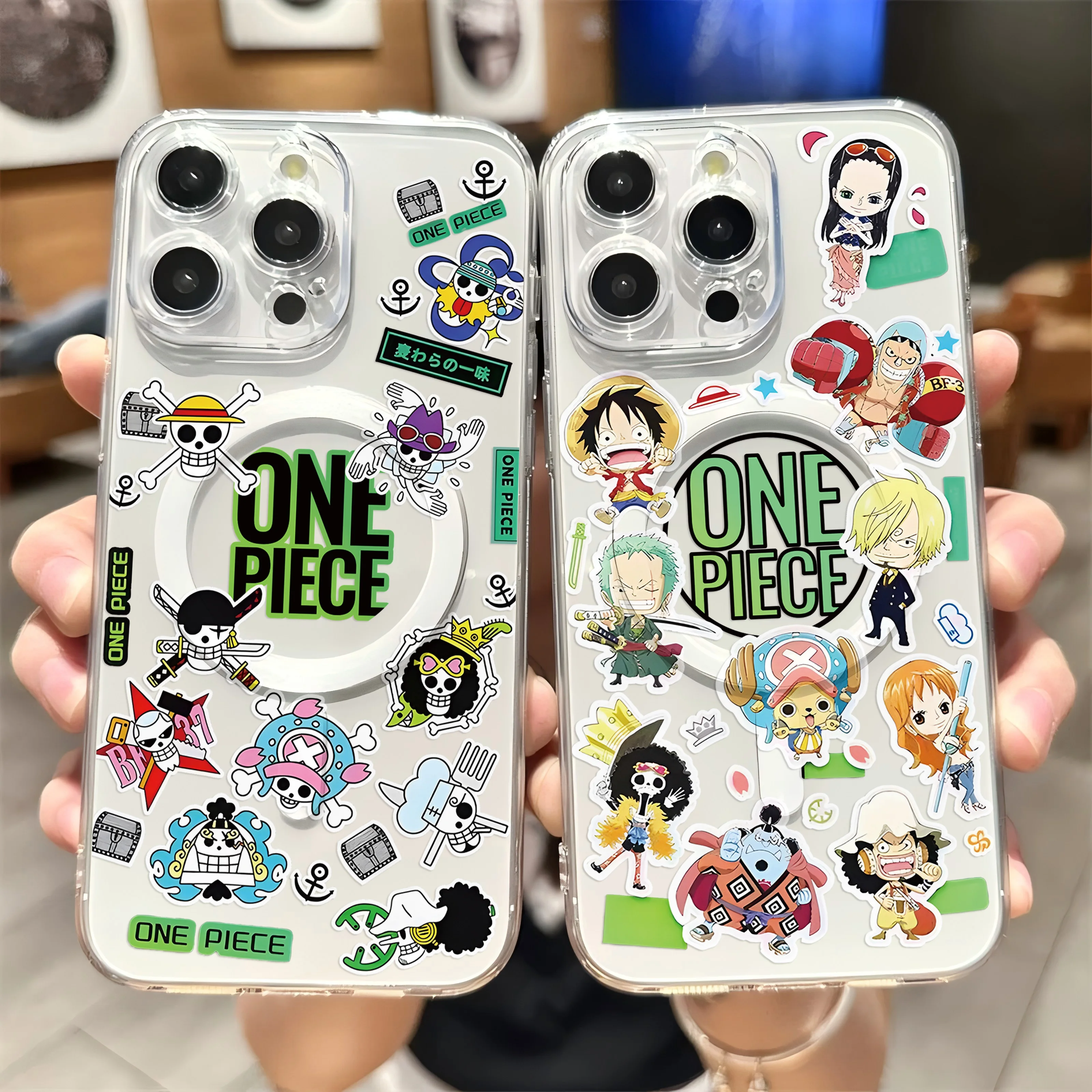 Cool Zoros Luffys Ones Pieces Magnetic Phone Case For Samsung Galaxy S25 S24 S23 S22 S21 S20 FE Edge Plus Ultra 5G Soft Cover