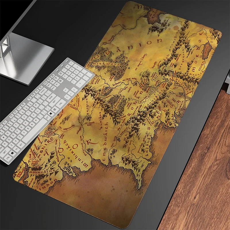 Mouse pad T-The Lord of the Rings Large Desk Mat Game Keyboard Pad Rubber Gaming Accessories Computer MousePad Decoracion carpet