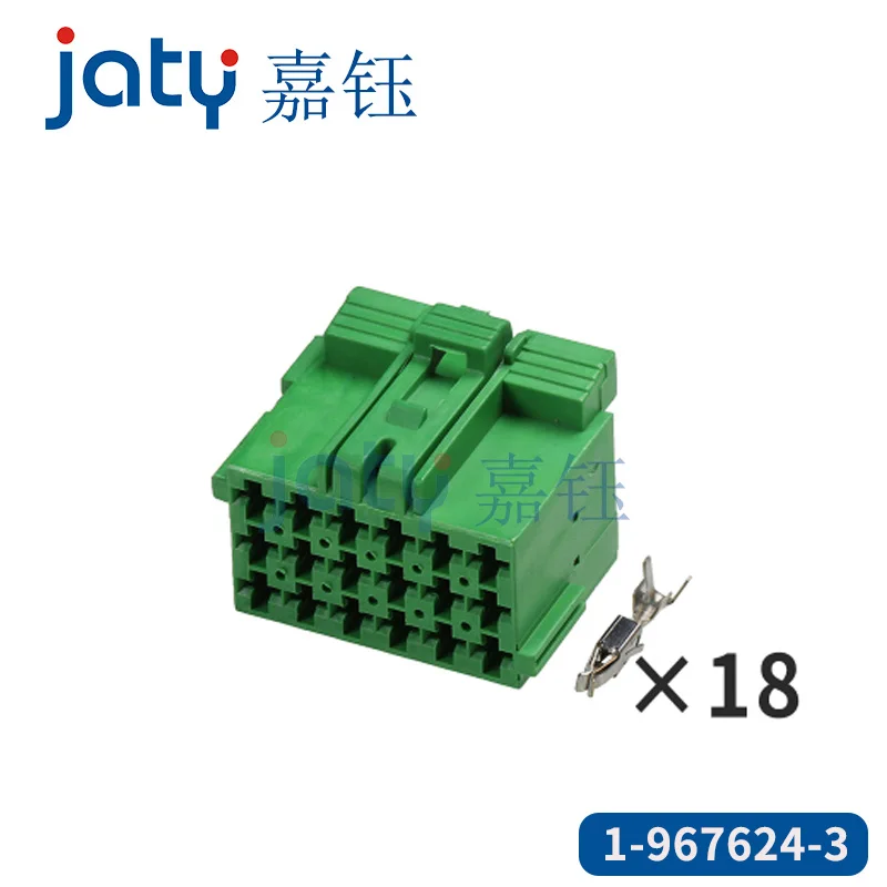 1set 18-Pin automotive power amplifier connector, FAW Heavy duty ABS EBS male and female butt harness plug 1-967624-3 1-967629-3