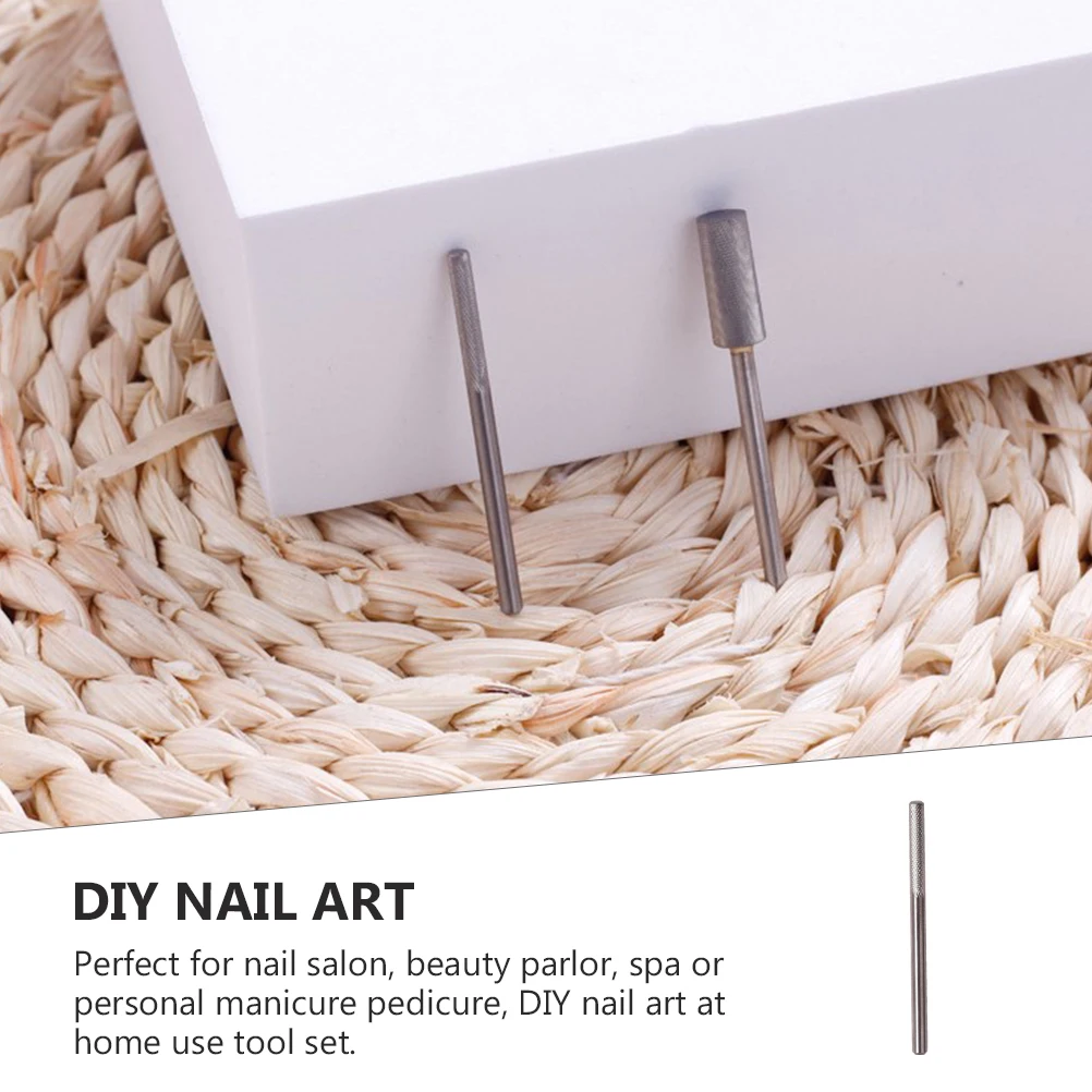 1pc タングステン鋼研削ヘッドマニキュアドリルビット耐久性のある爪研磨アクセサリーサロンスパホーム DIY ツールセット