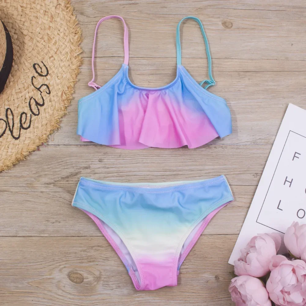 2024 nowych dziewczyn handlu zagranicznego wzburzyć strój kąpielowy Bikini Gradient wzór w cętki nowy 230 AliExpress