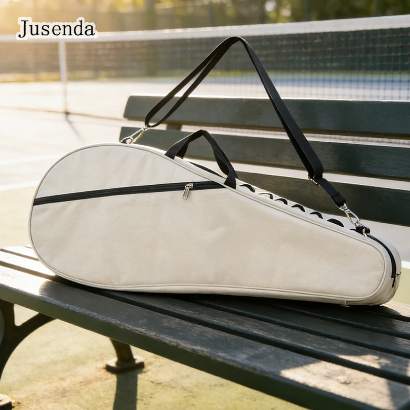 

Tennis Racket Bag Cover Can Hold 1-2 Rackets Large Capacity Tennis Bag Waterproof Durable Sports Shoulder Bag With Boll Bag