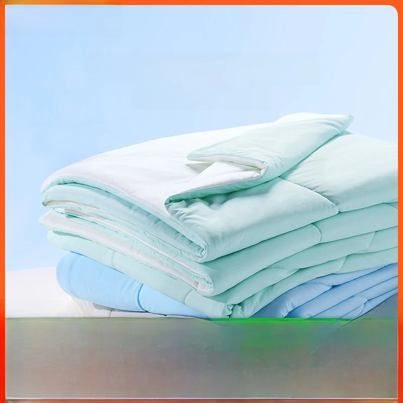 

Охлаждающий шелковый летний матрас 8H: легкий, антибактериальный, дышащий, машинная стирка, односпальный/двуспальный, с наполнителем из полиэфирного волокна