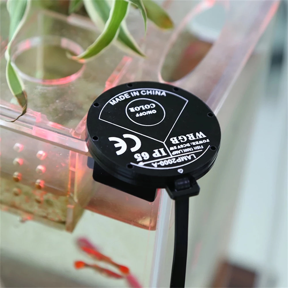 مصباح LED لحوض السمك مع مشبك شحن USB لزعاء الأسماك ، ومصابيح وعاء الأسماك الصغيرة ، والنباتات المائية ، وأحواض المياه العذبة ، وعشب المياه ، وخزان الأسماك ، 5 فولت