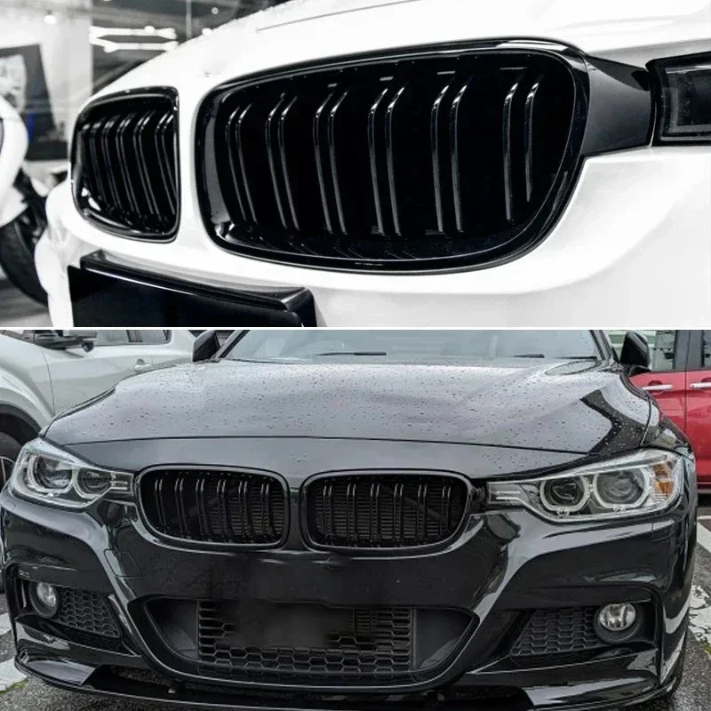 Car Front Kidney Grille Dual Slat Grille For BMW F30 F31 F35 320i 325i 328i 316i 318i 320i 328i 330i Auto Accessories 2012-2018