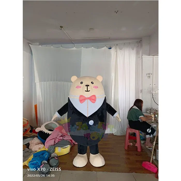 Gift Bear Mascot Cosplay Fancy Dress Outfit Cat Adult Mascot Costume Animal Cat Party Event Mascot