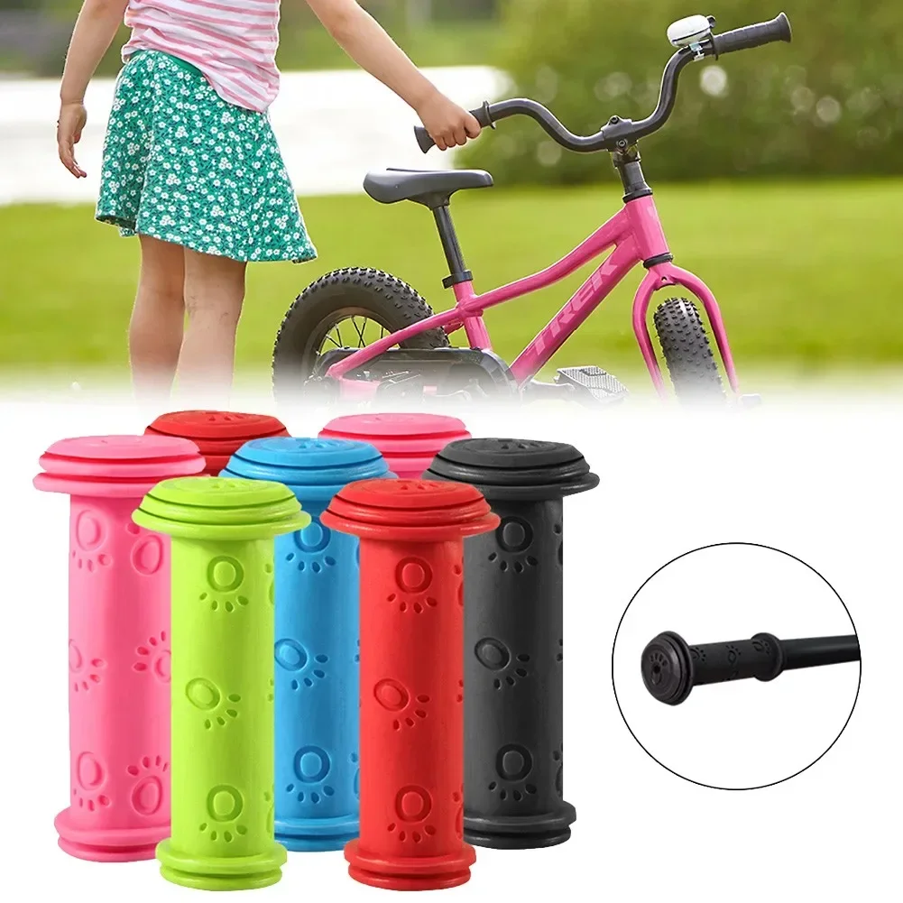 

1Pair Handles Rubber Bicycle Handle Bar Grips Tricycle Scooter Handlebar For Kids Child Non-Slip Waterproof Bicycle Accessories