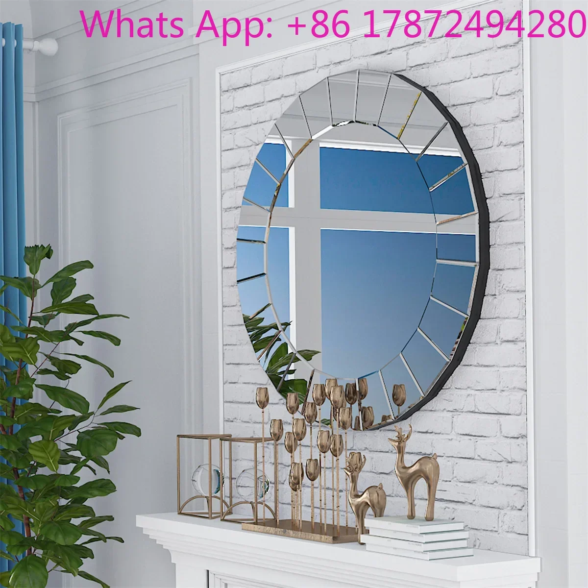 for Wall Decor Antique Venetian Ornate Mirror for Bedroom, Bathroom, Living Room 31.5
