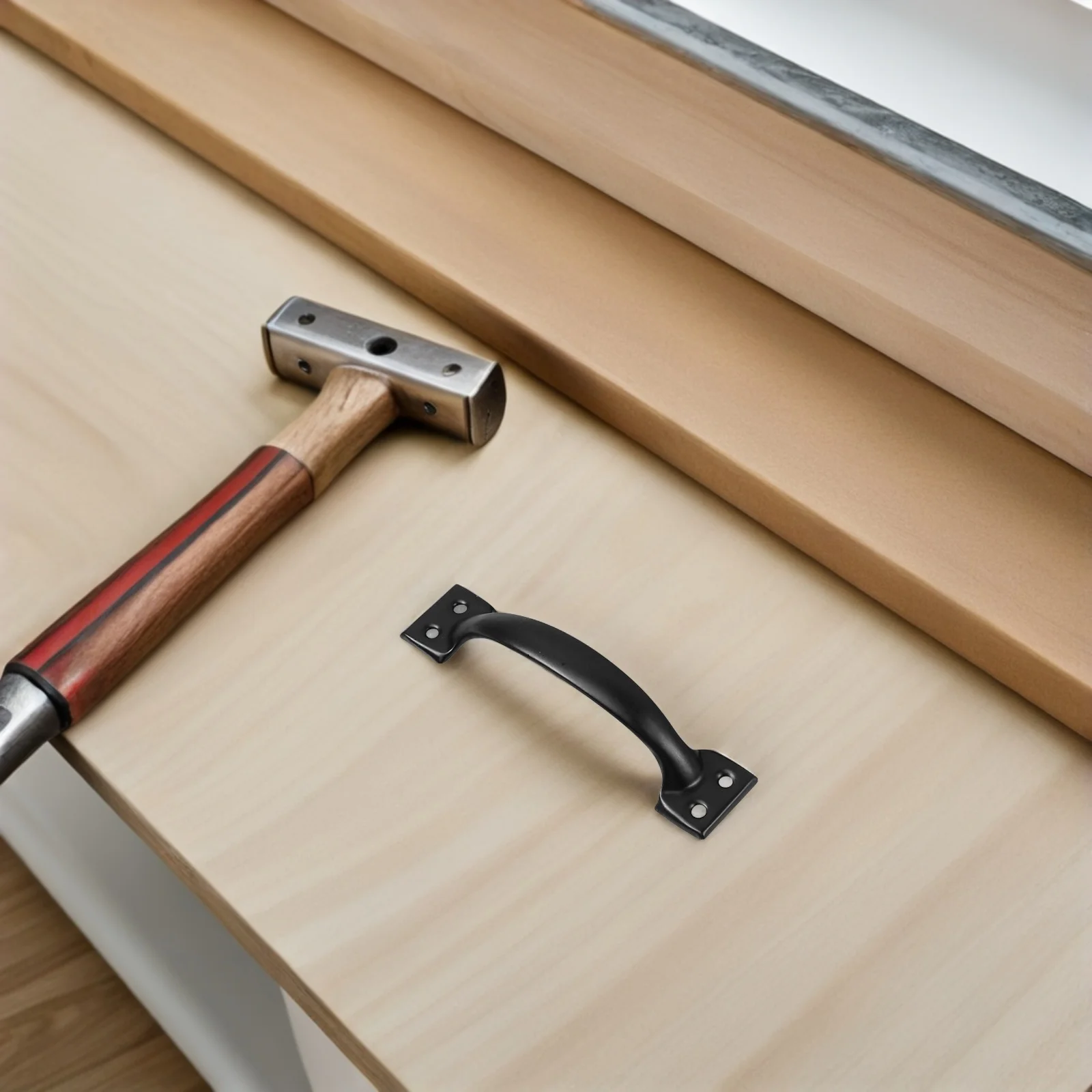 

12pcs 4 Inches Black Bow Handle Cabinet Knob Vintage Drawer Pull Smooth Surface Minimalist Cupboard Handle Door Grip Kitchen