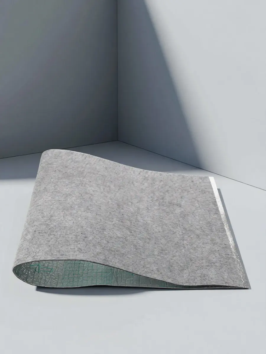 Noise Reduction Mat for Ac Outdoor Unit Grey 39x16 Inch Self-Adhesive Waterproof Uv Resistant Soundproof Pad Balcony Rain Noise