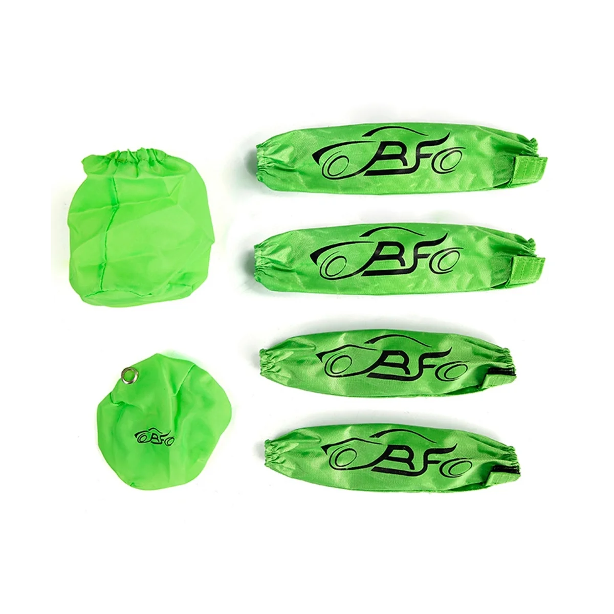 Shock Absorber Cover Starter Air Filter Dust Proof Cover Guard for 1/5 RC Buggy Car HPI ROVAN KM BAJA,Green