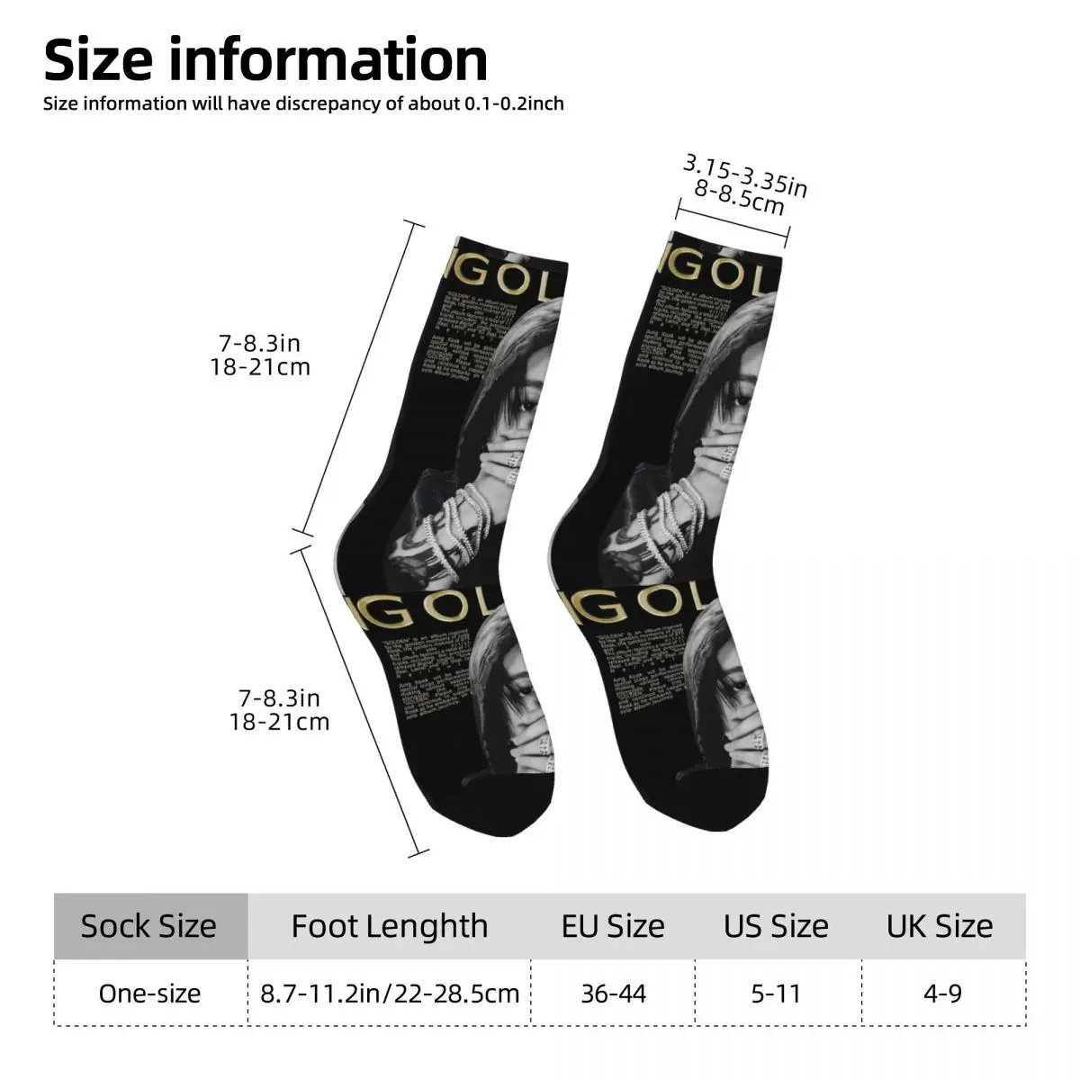 Golden Moments Jungkooks Socks Autumn Stockings Novelty Unisex Men Comfortable Socks Graphic Skateboard Anti Bacterial Socks