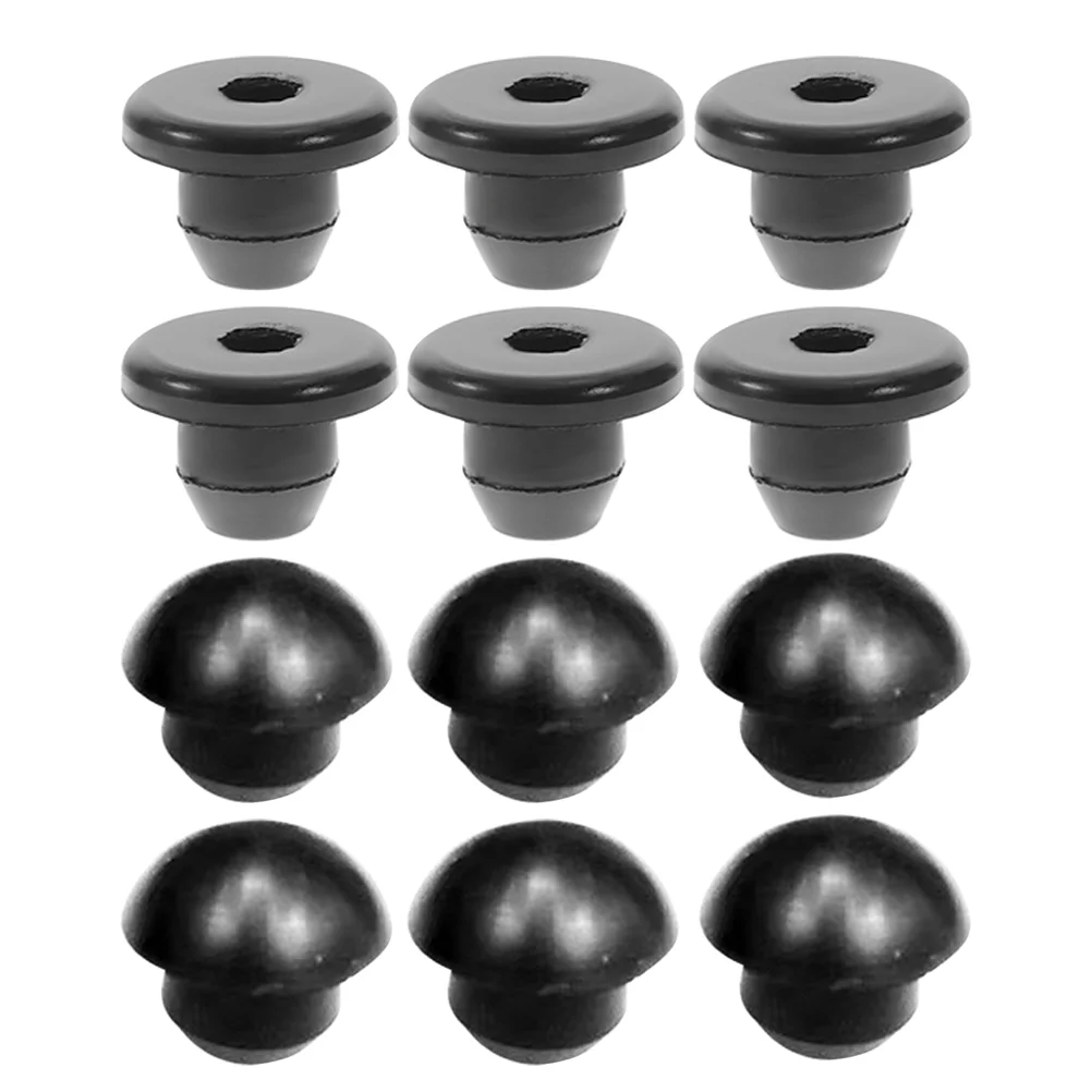 20 Pcs Jack Oil Plug Rubber Holes Plugs Hydraulic Bung Short Hair Stopper Floor