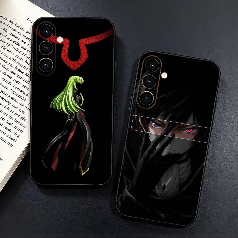 Anime C-Code Geass-s Phone Case For Samsung Galaxy A73,A72,A71,A70,A53,A52,A51,Others Soft Black Cover