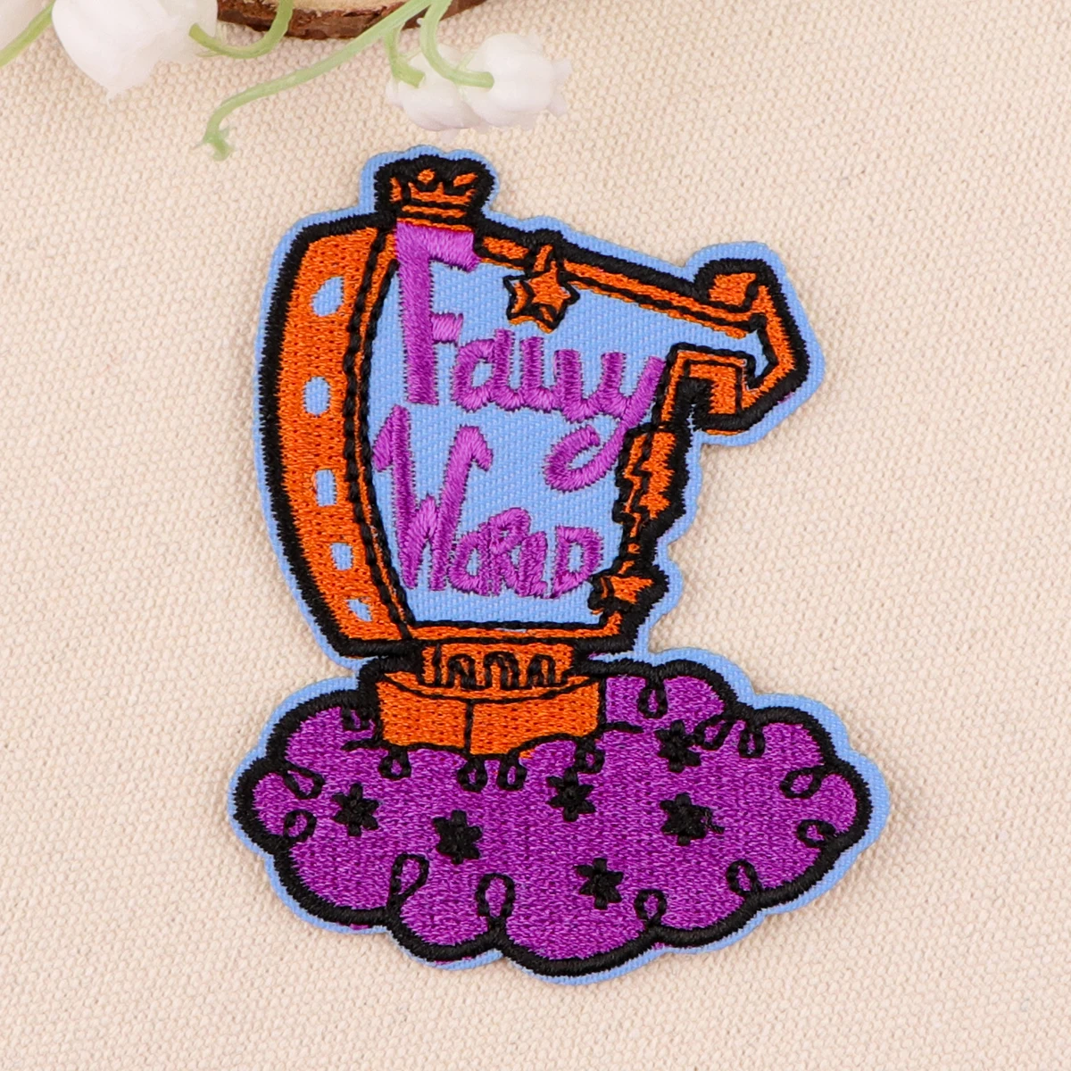 Fantasy Animation Embroidered Patch for Clothing Jackets Thermoadhesive Patch DIY Iron on Patch Applique Sticker Accessories