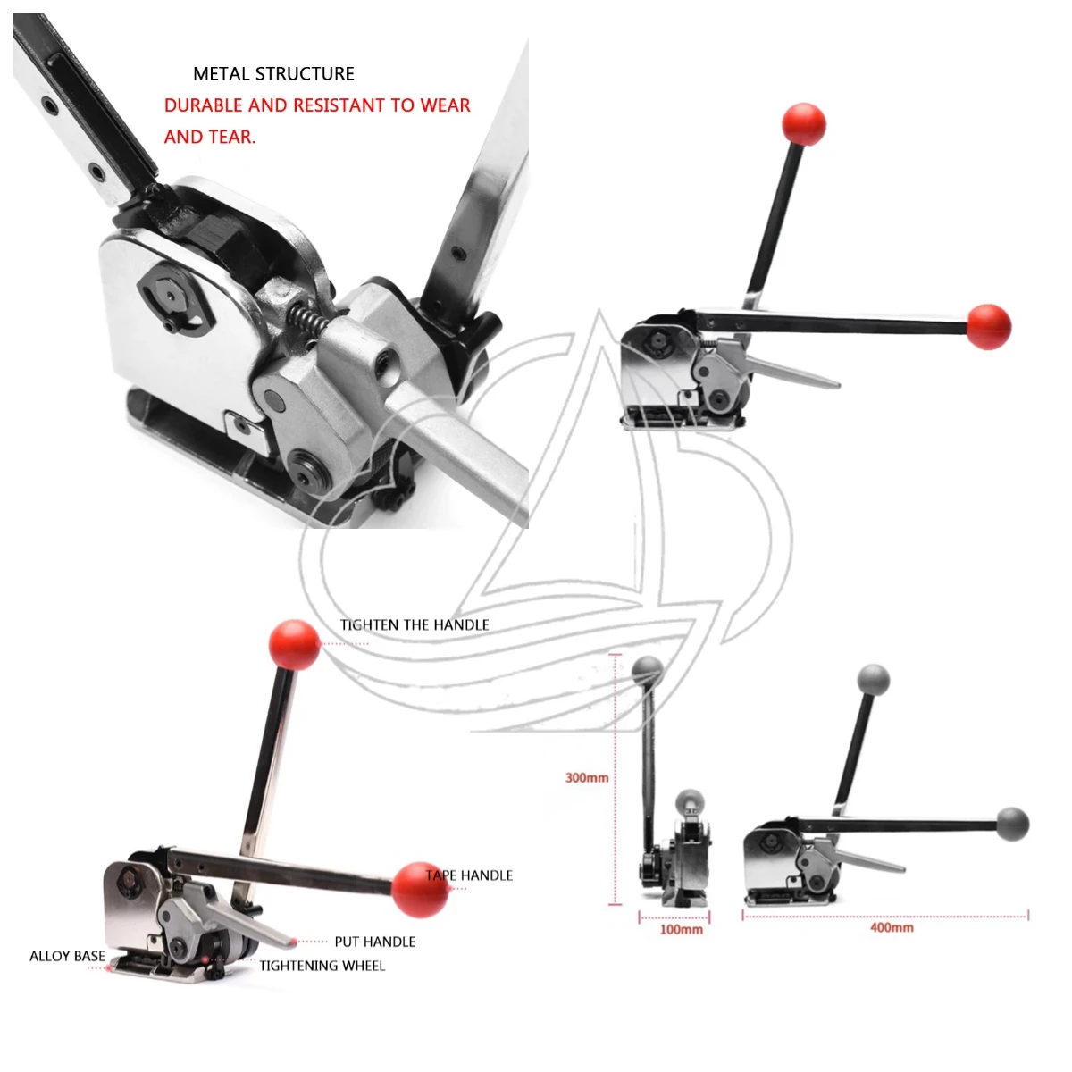 Buckle-Free Steel Band Tensioner, GD35 Manual Combination Strapping Tool, Portable Industrial Packing Binding Machine