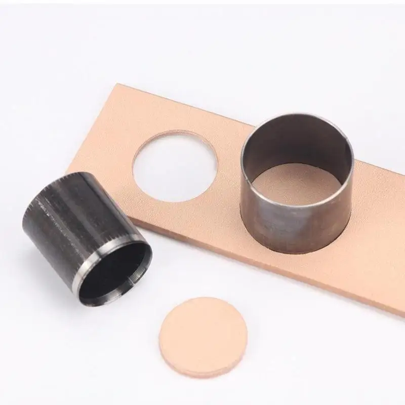 Leder-Schneidewerkzeug 7-teilig, Industriequalität, Kohlenstoffstahl, Rundschneider für die Herstellung kleiner Waren – Detail 5