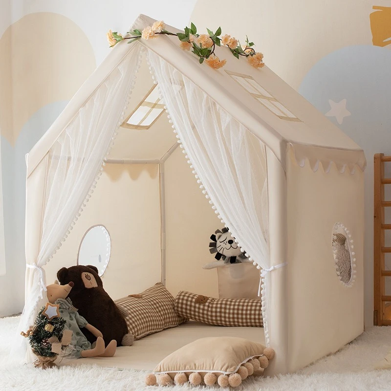 حالمة الفتيات لعبة خيمة داخلي في الهواء الطلق الأطفال منازل صغيرة لعبة فتاة بيت الدمية لينة ديكور المنزل لعب خيمة مسرح الأميرة