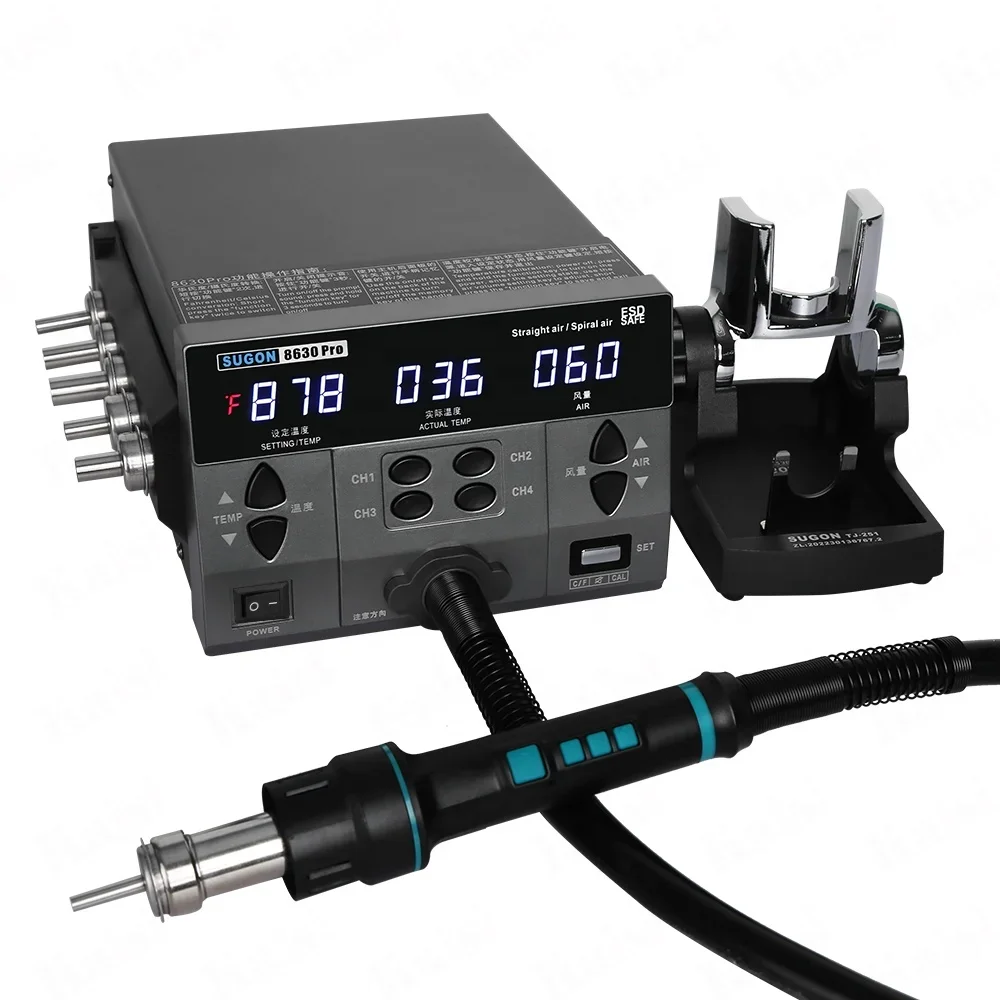 

hot salehot saleSUGON 8630 pro hot air gu.n 1300W mobile phone repair tool equipment motherboard chip BGA hot air soldering stat