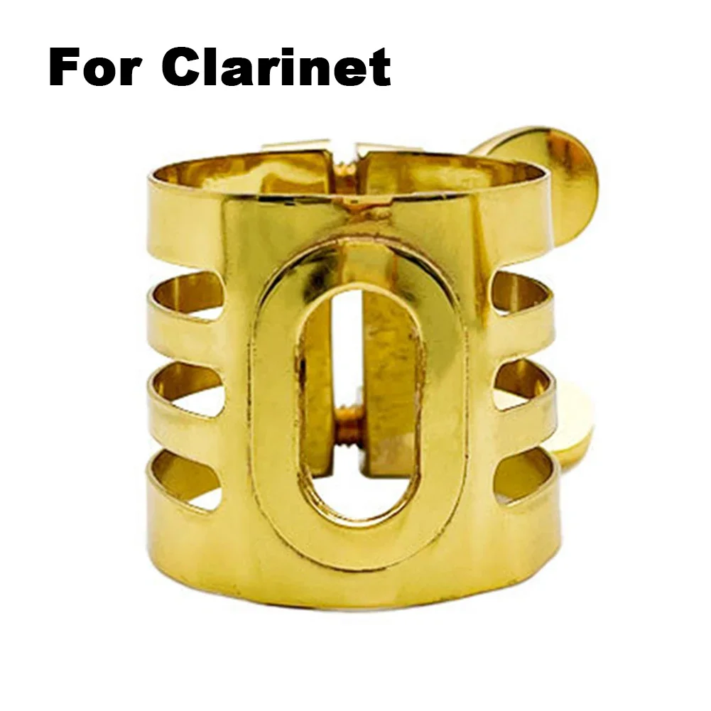 Mouthpiece Clamp Reed Soprano Alto Tenor Sax Clarinet Option Reed Replacement Exquisite Metal Saxophone Accessory